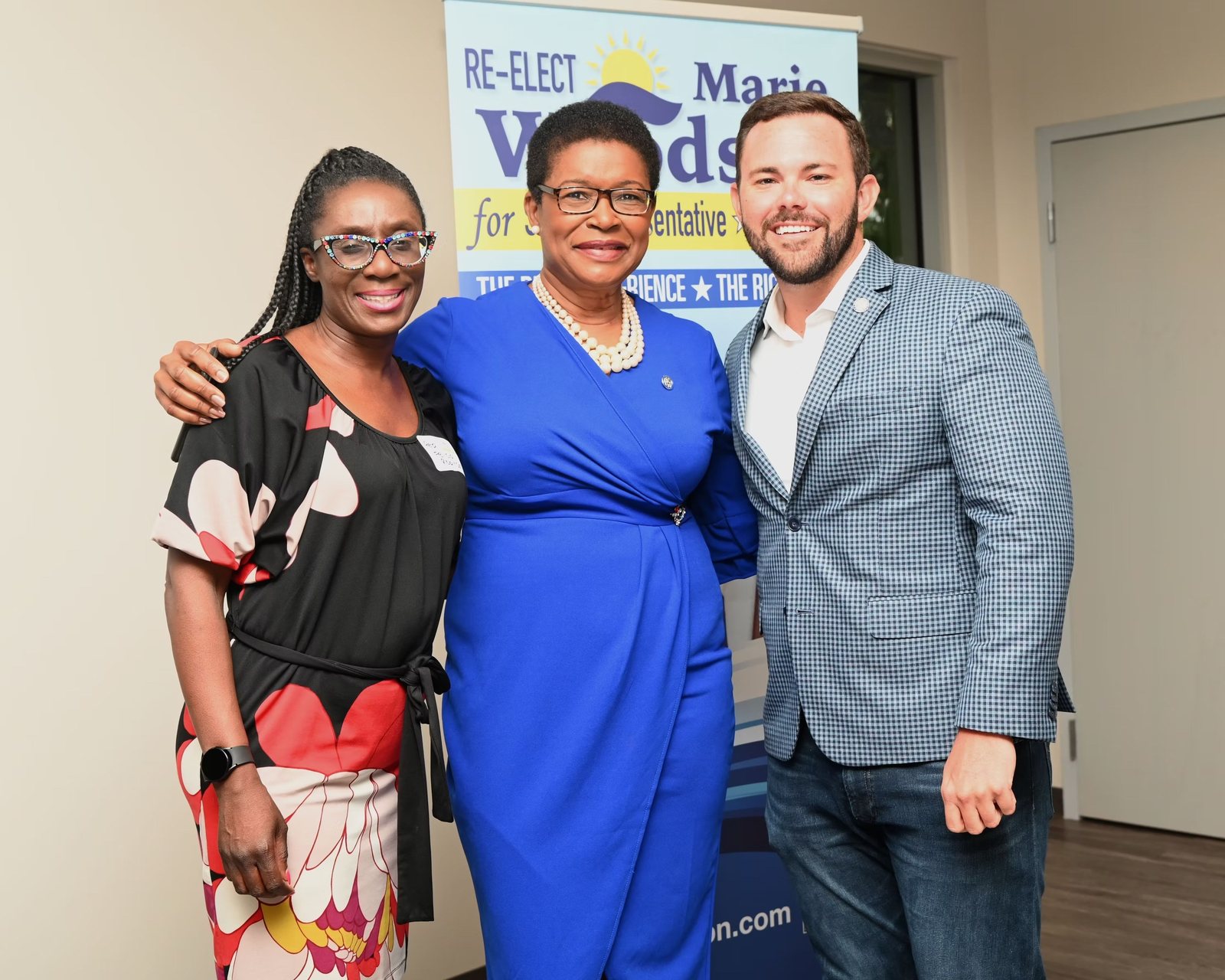 Marie Woodson with the District 105 community